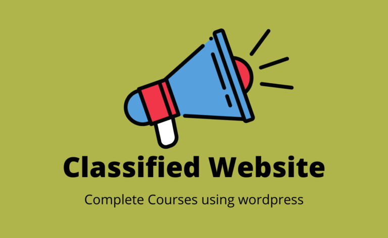 How to build classified website